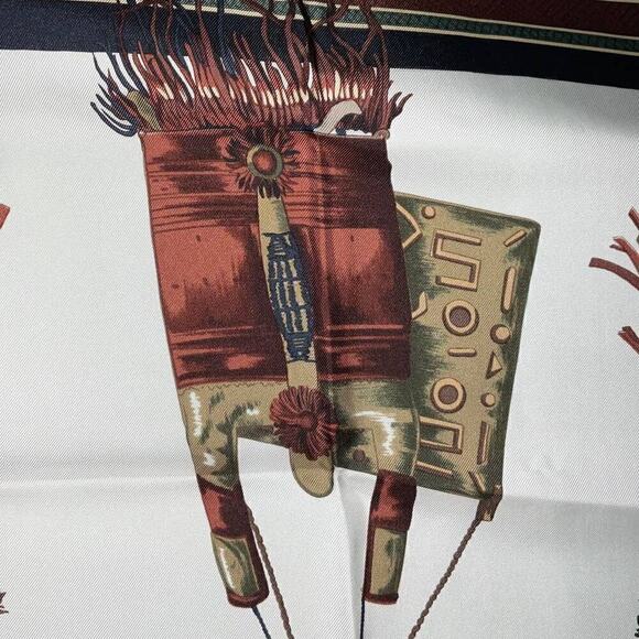 Hermes Hermès Cuirs Du Desert Silk Scarf 90cm Square Carre - Picture 12 of 16